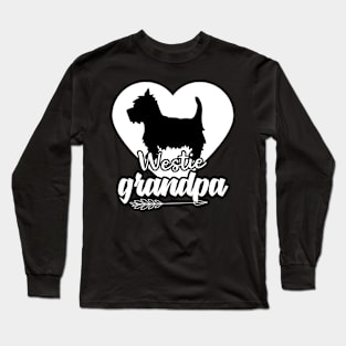 Proud Vizsla Grandpa Heart Arrow Father's Day Long Sleeve T-Shirt